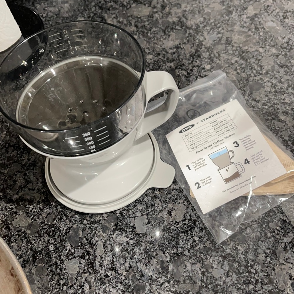 Starbucks pour over coffee maker.